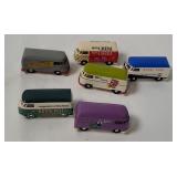 6 Brekina Small Plastic V W Buses