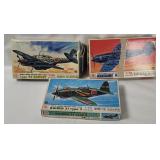 3 Otaki Model Kits - Raiden, Messerschmitt