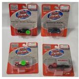 4 Mini Metals Diecasts - Plymouth, Chevy Truck