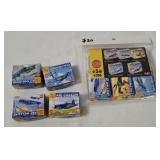 9 Yujin Miniature Model Warplanes 1/300