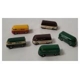 6 Brekina Small Plastic Vans