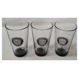 3 American Legion Drinking Glasses