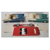 3 Classic Cruiser Fold-up Cardboard Cars