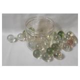 Vintage Clear Shooter Marbles