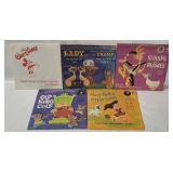 11 Vtg Disney Records W/ Pic Sleeves