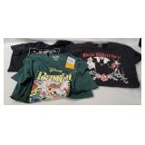 3 Disney Shirts W/ Tags- Bambi, Bad Witches, Mulan