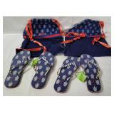 2 Vera Bradley Turtles Backpacks & Flip Flops