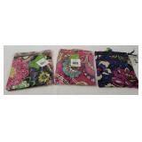 3 New Vera Bradley Tote In A Pouch Bags