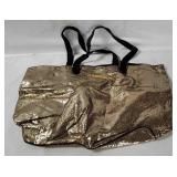 Victoria's Secret Gold Glitter Tote Bag