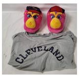 Mlb Indians Shirt & Slider Slippers