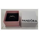 Pandora Womens Sterling Moon Ring Size 7
