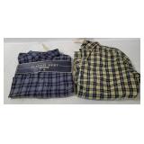 2 Plaid Shirts W/ Tags Size X L - Gap, Amer. Eagle