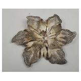Sterling Flower Brooch 10.7g