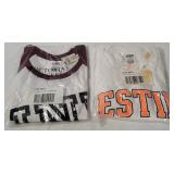 2 New Victoria's Secret Graphic Shirts Size L