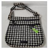 New Vera Bradley Midnight Houndstooth Purse
