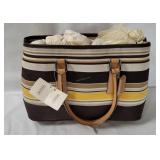 New Coach Hamptons Striped Purse