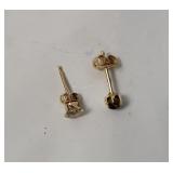 14k Diamond Stud Earrings .4g