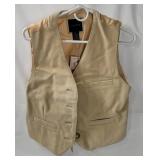 Limited Ladies Leather & Fabric Vest W/ Tag Size L