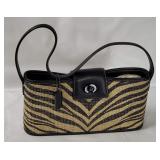 New Coach Zebra Print Tropical Purse
