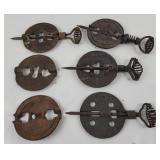 (6) 4' Cast Iron Dampers Griswold & More