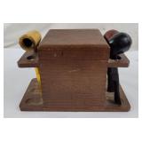 Tabacco Smoking Pipe Stand W/ Pipes