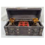 Ornate Amber Glass Drinking Set