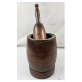 Antique Wooden Mortar & Pestel