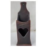 Vintage Wooden Wall Hanging Pipe Box