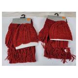 2 New Axxents 3 Piece Cable Chenille Set