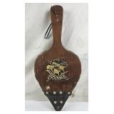 Fireplace Bellow W/ Embossed Brass Ship