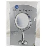 New Simple Basics Lighted Magnifying Mirror