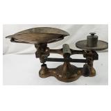 Vintage Jacobs Ny Cast Iron Balance Scale