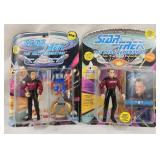 Star Trek Next Gen Q & Cpt Picard Figures