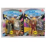 Star Trek Next Gen Worf & Deanna Troi Figures
