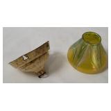 Vtg Small Glass Light Shade