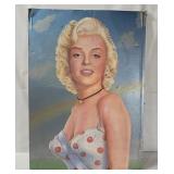 1982 Marilyn Monroe Artwork On Styrofoam Board