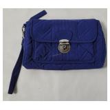 Vera Bradley Cobalt Quilted Wristlet