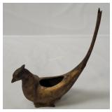 Vtg Cast Metal Bird Incense Burner