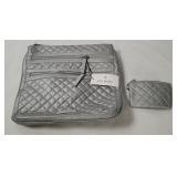 New Vera Bradley Silver Pearl Purse