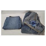2 Pairs Express Bleus Jeans Size 13/14