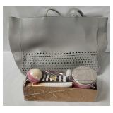 Bath & Body Works Blue Tote W/ Gift Set