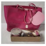 Bath & Body Works Pink Tote W/ Gift Set