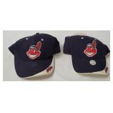 2 Mlb Indians Chief Wahoo Hats