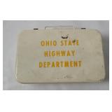 Ohio Highway Dept. Empty First Aid Case