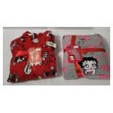 2 New Ladies Pajamas- Betty Boop, Mickey Mouse X L