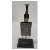 Sword Of Hector Letter Opener In Display