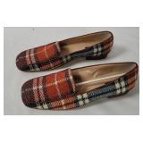Kate Spade Plaid Penny Shoes Size 8.5