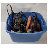Tote Of Assorted Corded Power Tools