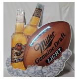 Mgd Light Lighted Metal Football Sign