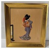 Framed Japanese Geisha Artwork